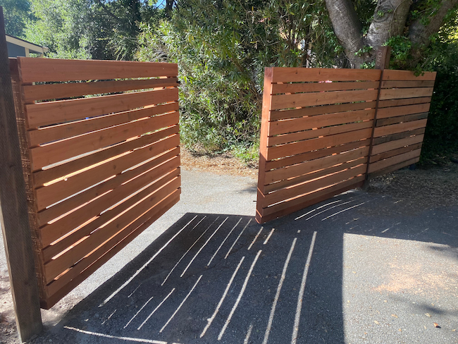 Redwood Split Gates- Carmel, CA